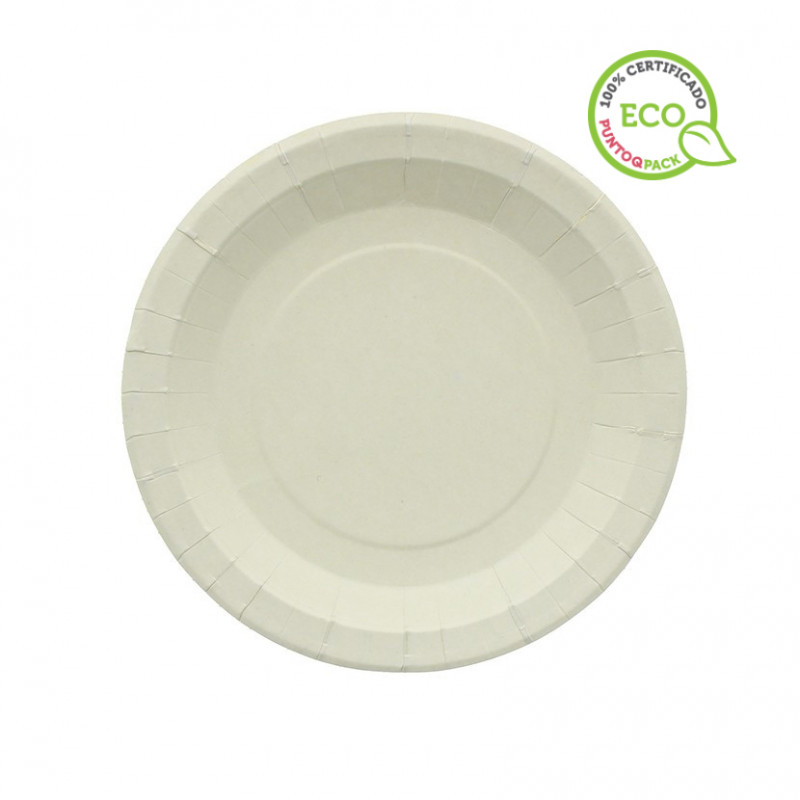 Cardboard plates 100% compostable cardboard (18Ø)