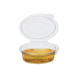 30cc Pet Hinged Lid Sauce Cup