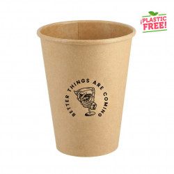 Vasos kraft para café plastic free personalizado 1 tinta