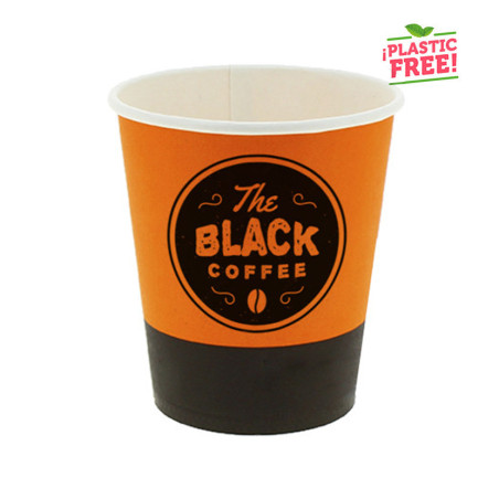 Vasos de cartón para café personalizados plastic free 1 a 4 tintas