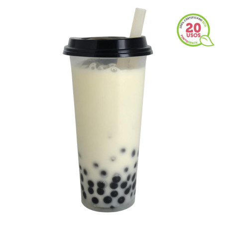 Vasos reutilizables PP para bubble tea 650ml