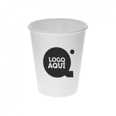 Vaso de Cartón Blanco vending 7oz 200ml Personalizado 1 Tinta