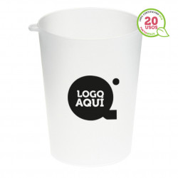 Vaso Frozen ECO reutilizable con argolla para mini de cerveza 900 ml (10,5Ø x 13,8cm) Personalizado 1 Tinta