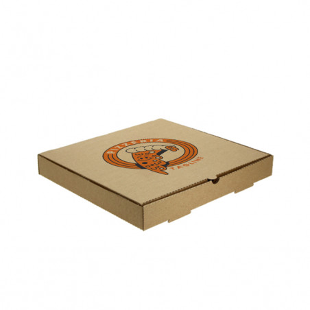 Cajas de pizza kraft medianas (33cm) Personalizada 
